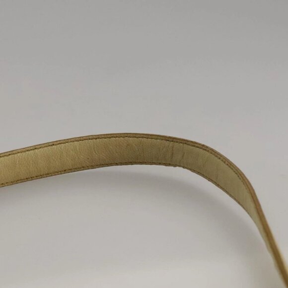 PRADA Shoulder Bag Nylon Leather Yellow Gold Auth 102786 - Picture 9 of 16